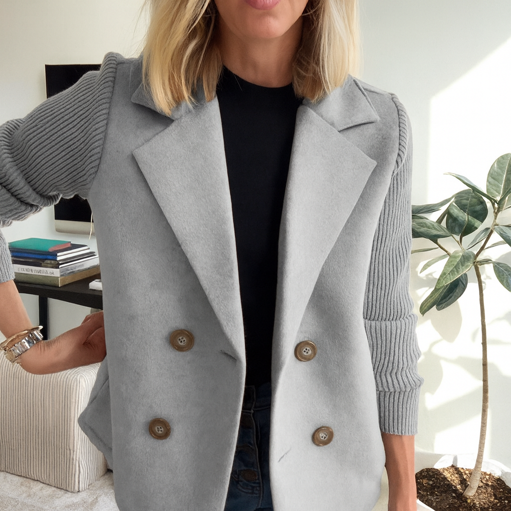 Sasha™ | Ribbed Blazer Coat — Final Edit