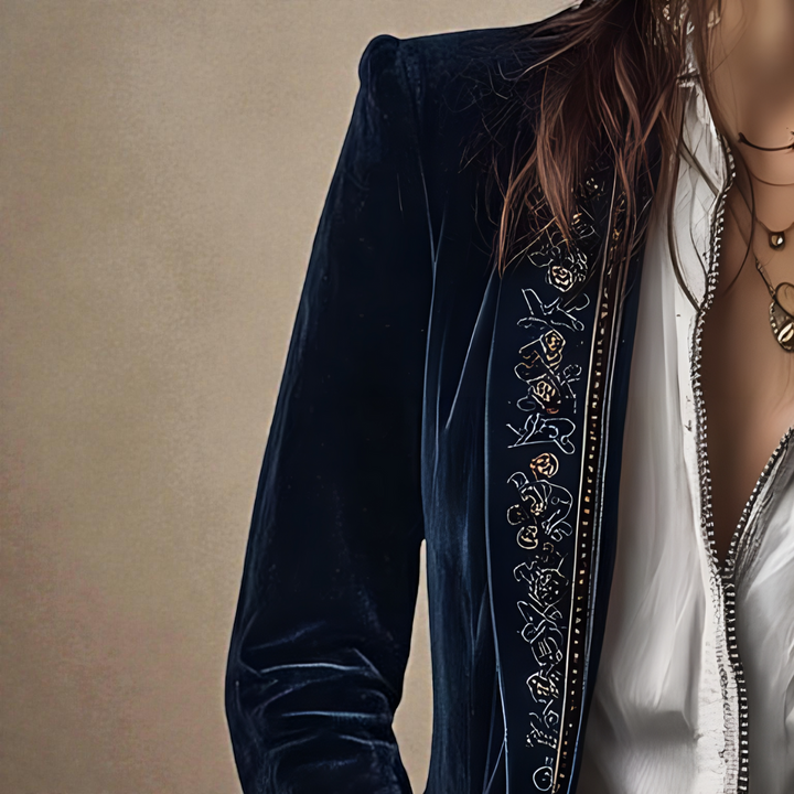 Elise™ | Velvet Statement Blazer — Final Edit