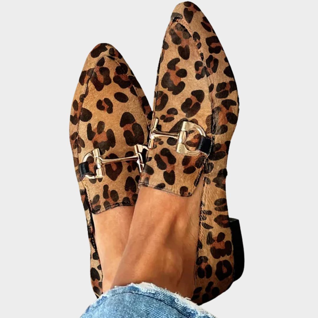 Gia™ | Stylish Leopard Moccasins