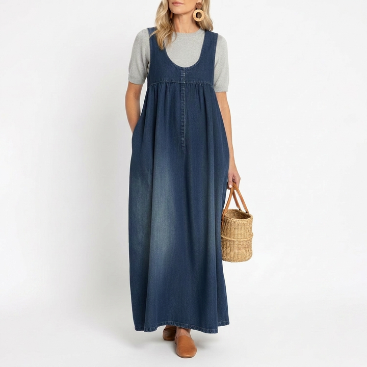 Saylor - Vintage Washed Soft Feel Maxi Dress