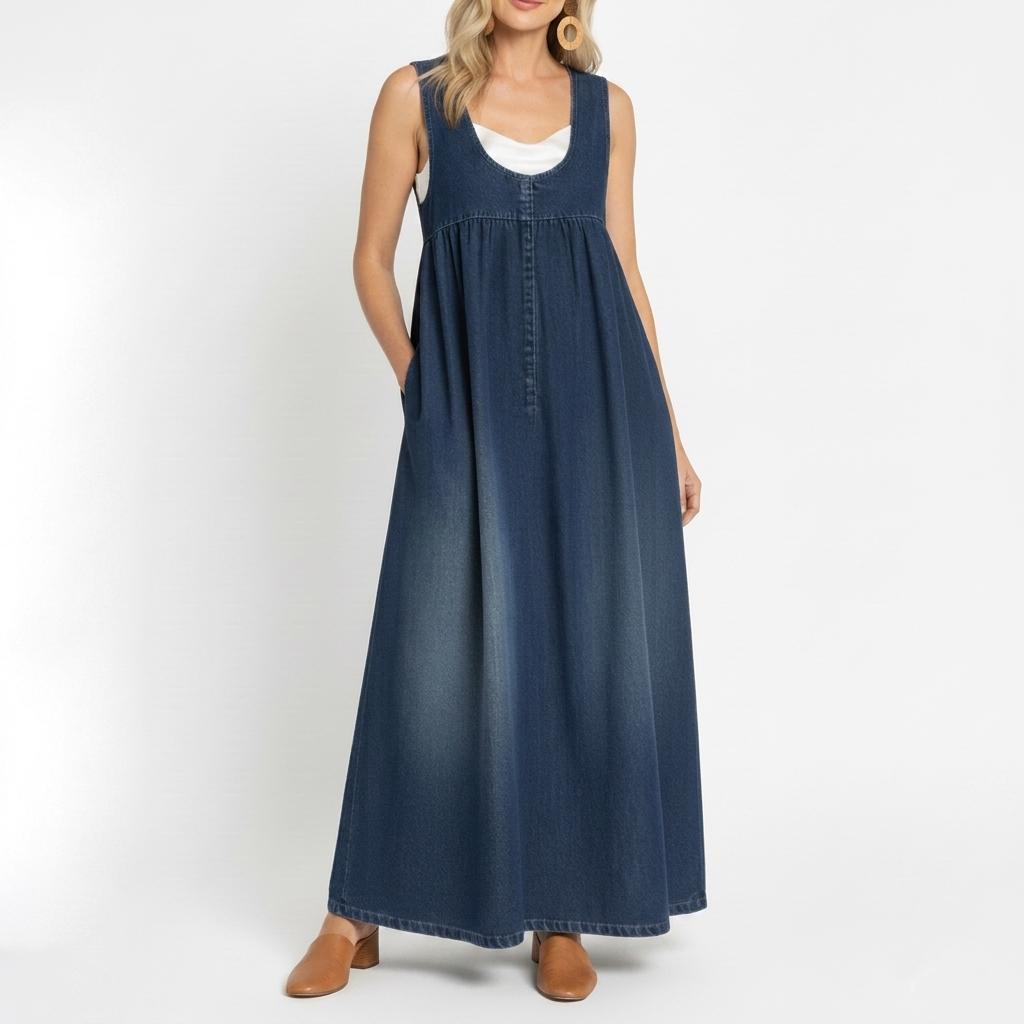 Saylor - Vintage Washed Soft Feel Maxi Dress